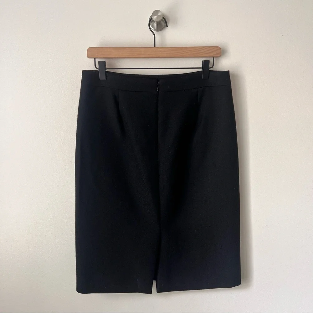 J. Crew Black Wool No. 2 Pencil Skirt - Picture 5 of 8